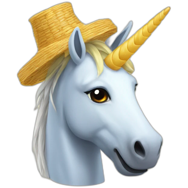 Licorne a Paille emoji