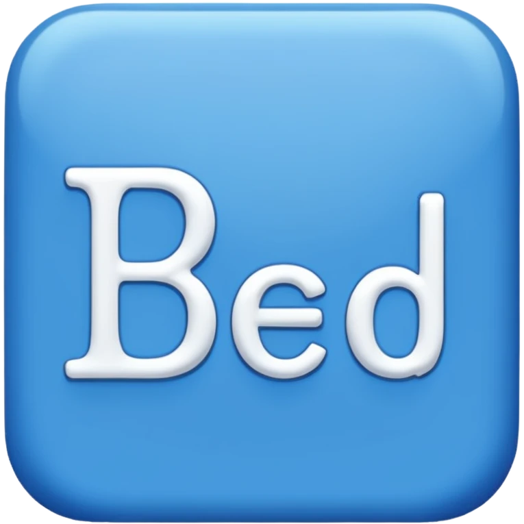 blue word "blessed" emoji