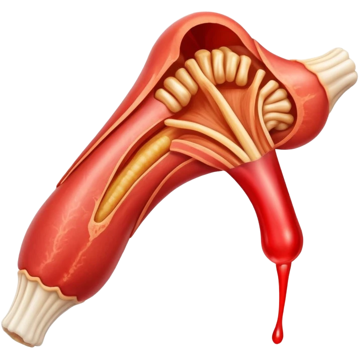 Tendon with microscopic inflammation view emoji