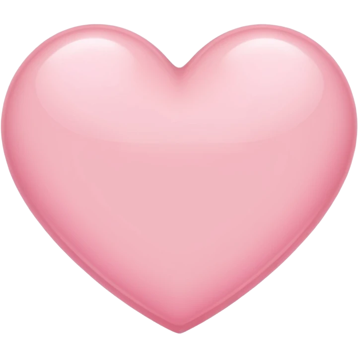 Light pink heart emoji