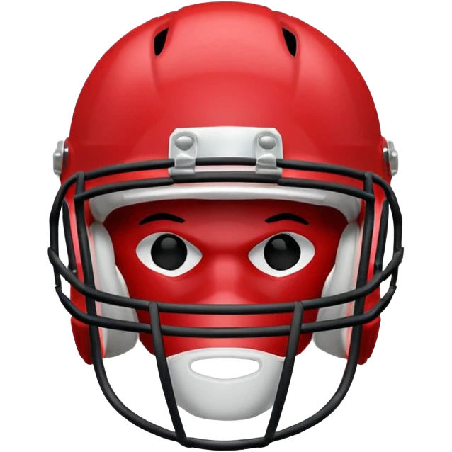 College football player helmet in light red color emoji