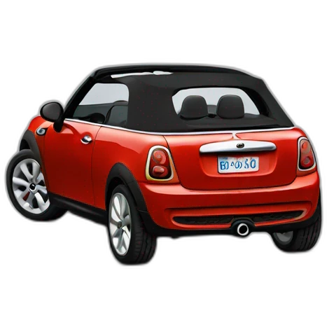 Mini cooper cabrio emoji