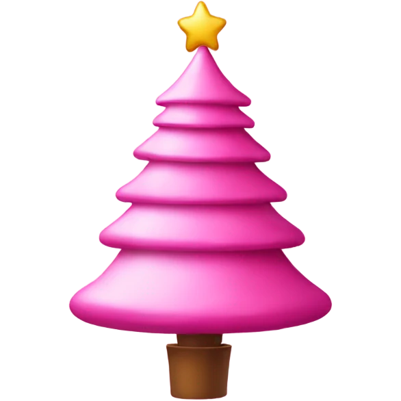 pink Christmas tree emoji