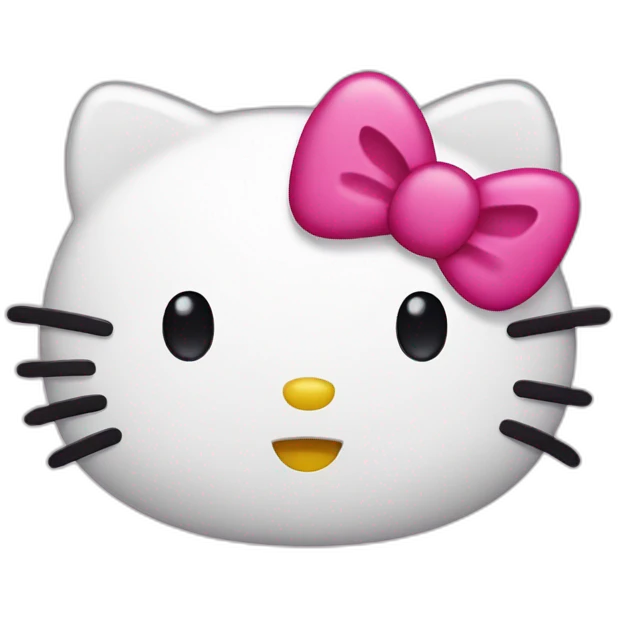 Hello kitty face emoji