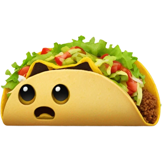 taco split in half emoji