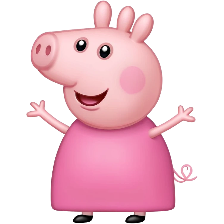 Peppa Pig cartoon character emoji