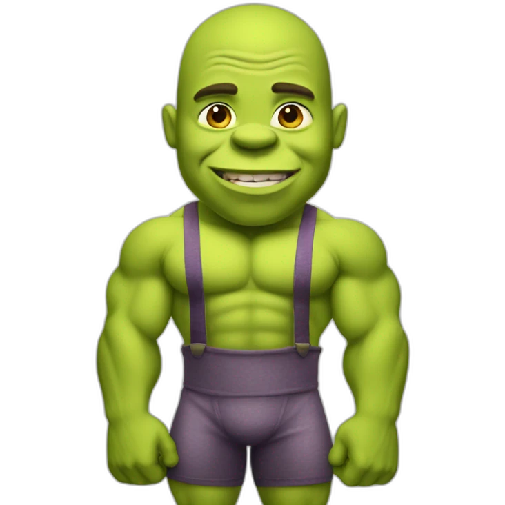shrek-bodybuilder emoji