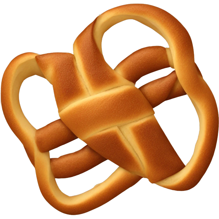 Cinnamon bread twist  emoji