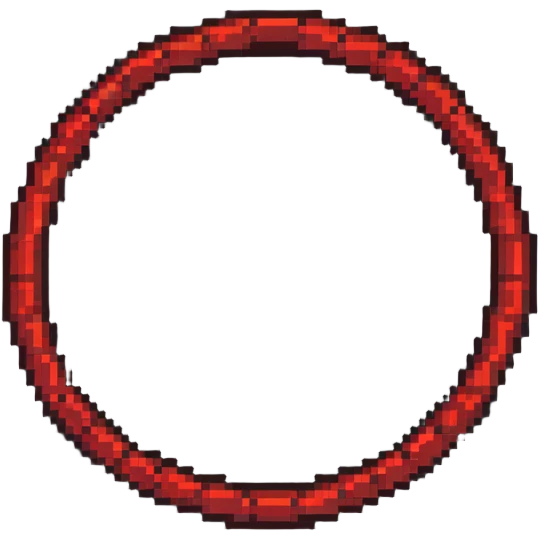 pixel art no symbol with red circle slash emoji