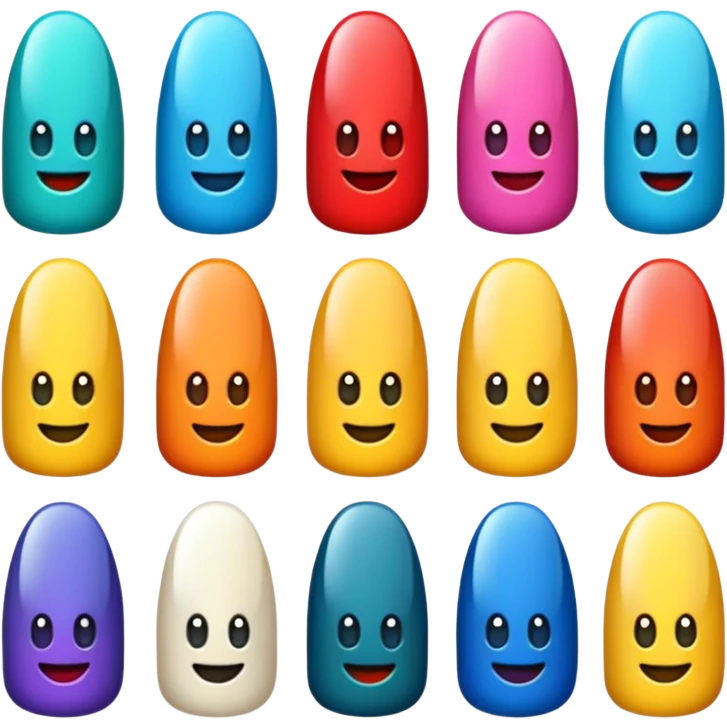 Nail art emoji