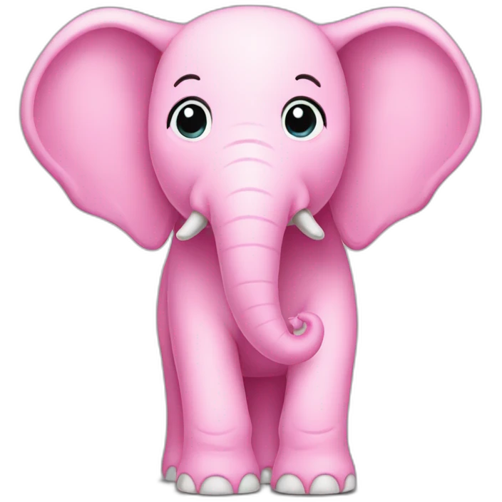 Pink elephant emoji