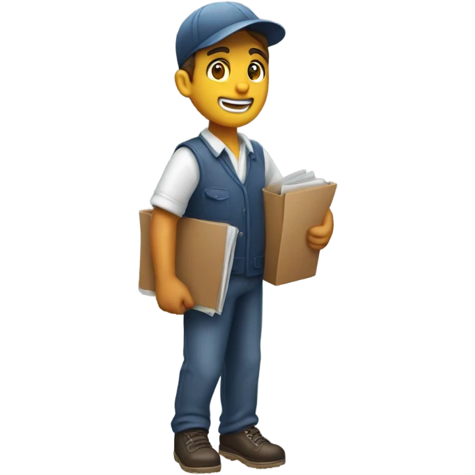 Paperboy emoji