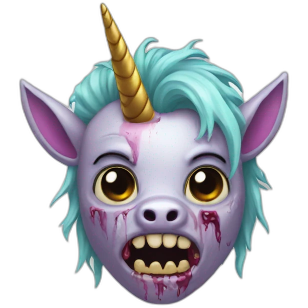 unicorn zombie  emoji