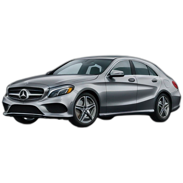 Gray Mercedes class a emoji