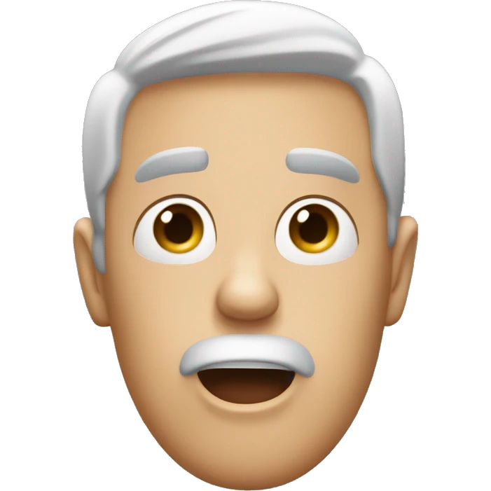 Shocked face ￼ emoji