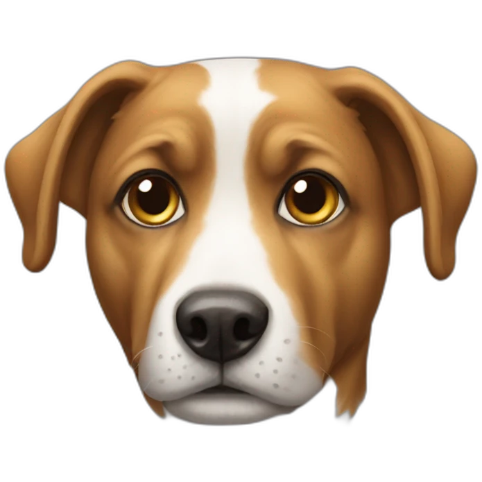 Un chien emoji