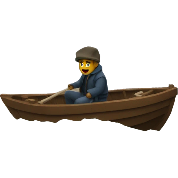 Stormy boat ride emoji