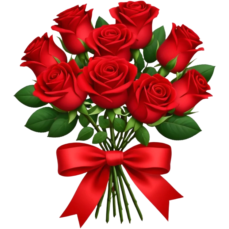 bouquet of red flowers emoji