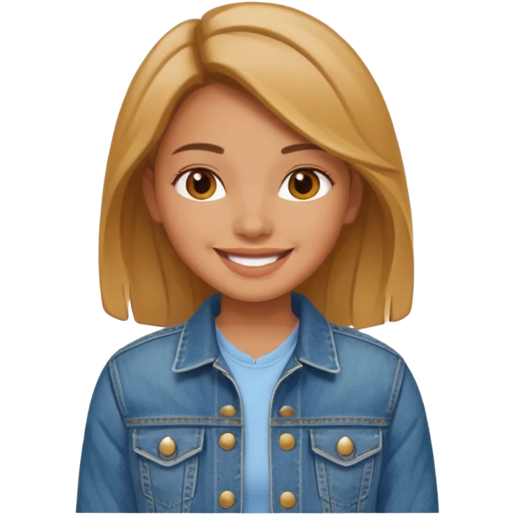 girl in jean jacket emoji