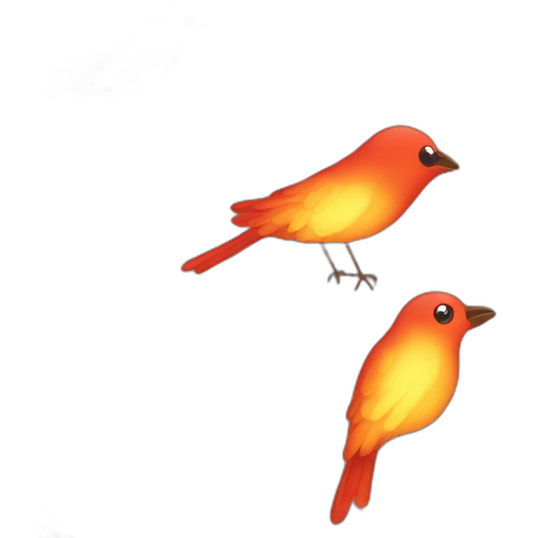 bird in fire emoji