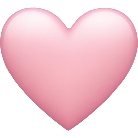 light pink heart emoji