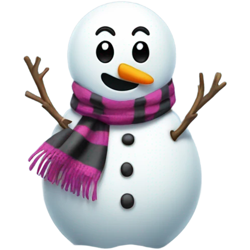 Emo snowman emoji