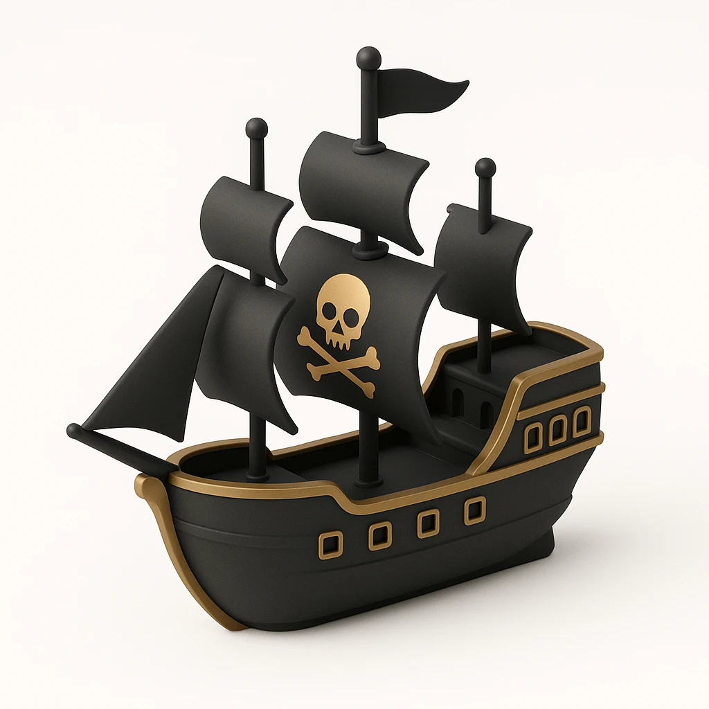 pirate ship emoji