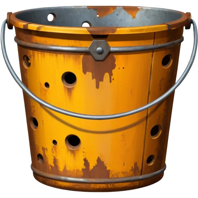 bucket with holes emoji
