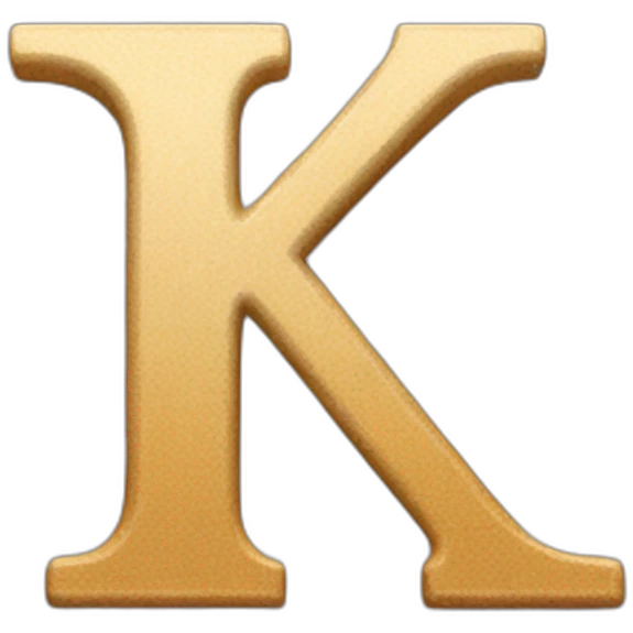 elegant letter K emoji
