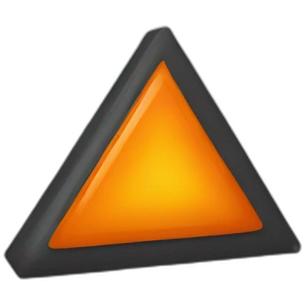 orange triangle down emoji