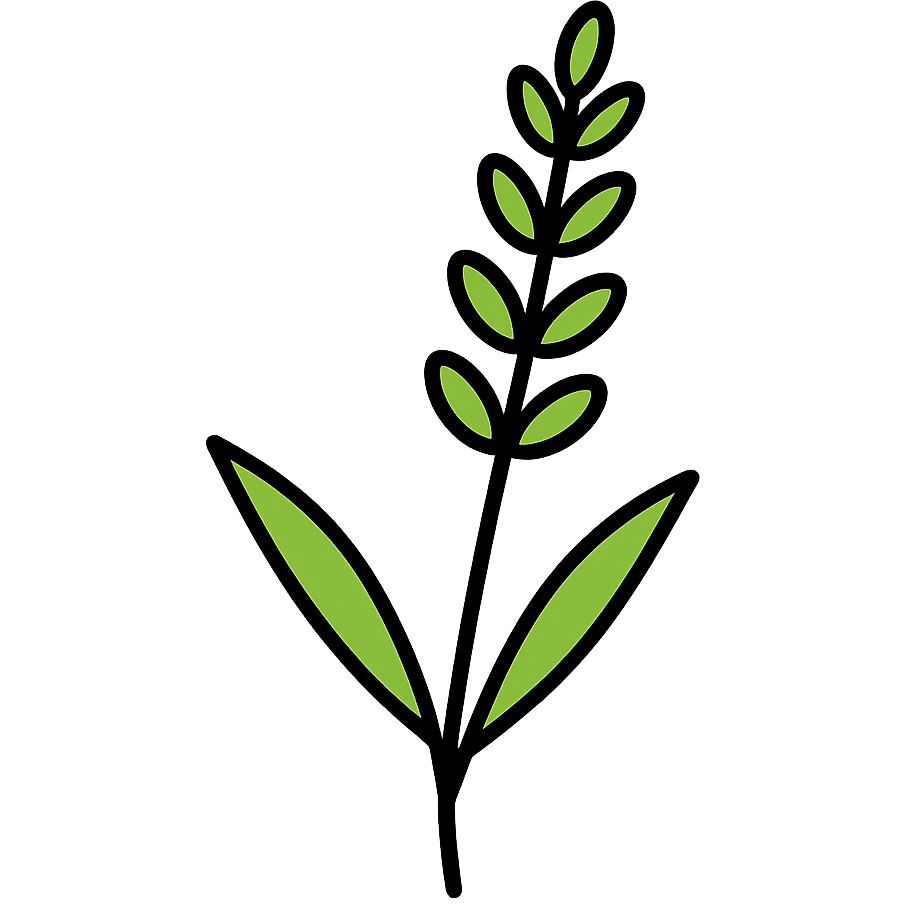 Add a soft, subtle background to the lavender sprig icon, keeping the overall look gentle and minimal. emoji
