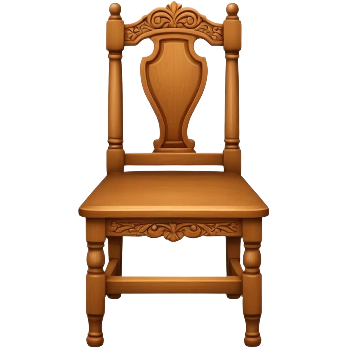 classic wooden chair emoji