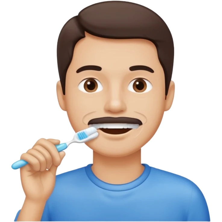 create a hand drawn icon fine line style with a men doing habits emoji