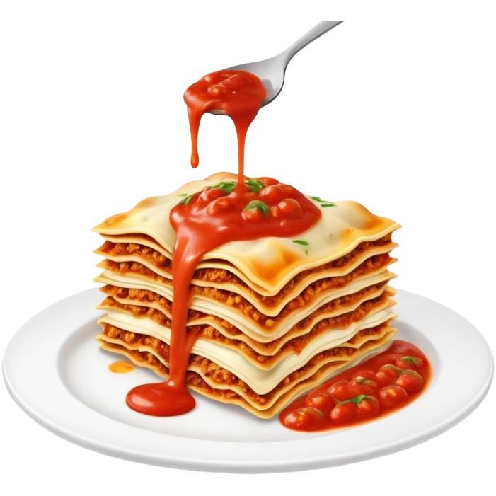 Lasagna eating their  human  emoji