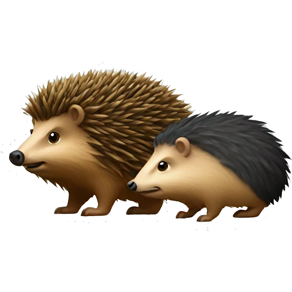 hegdehog and highland code emoji