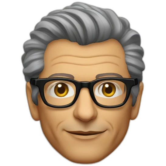 Jeff goldblum innovation consultant wearing glasses emoji