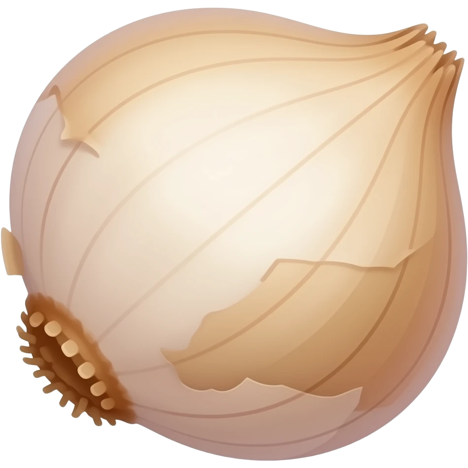 very thin shallot emoji
