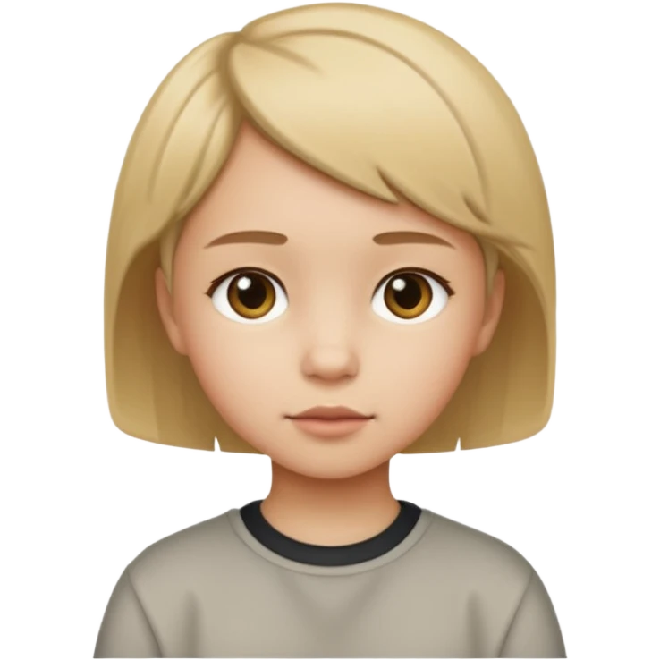 Une petite fille qui a un style de garçon manqué  emoji