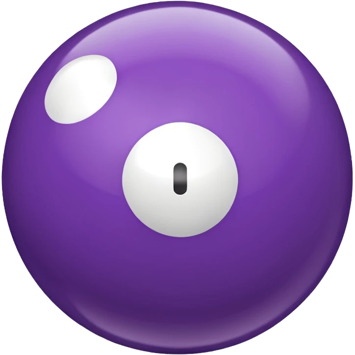 purple 4 pool ball solid emoji