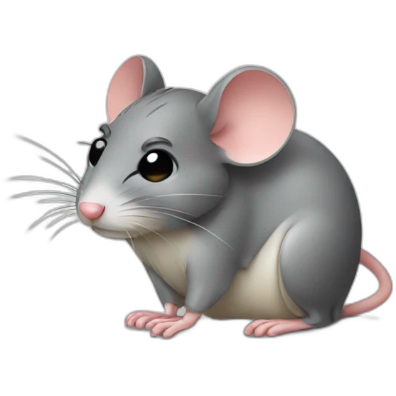 a sad mouse emoji