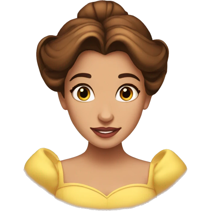 beauty and the beast belle emoji