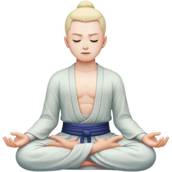 chill meditating villain  emoji