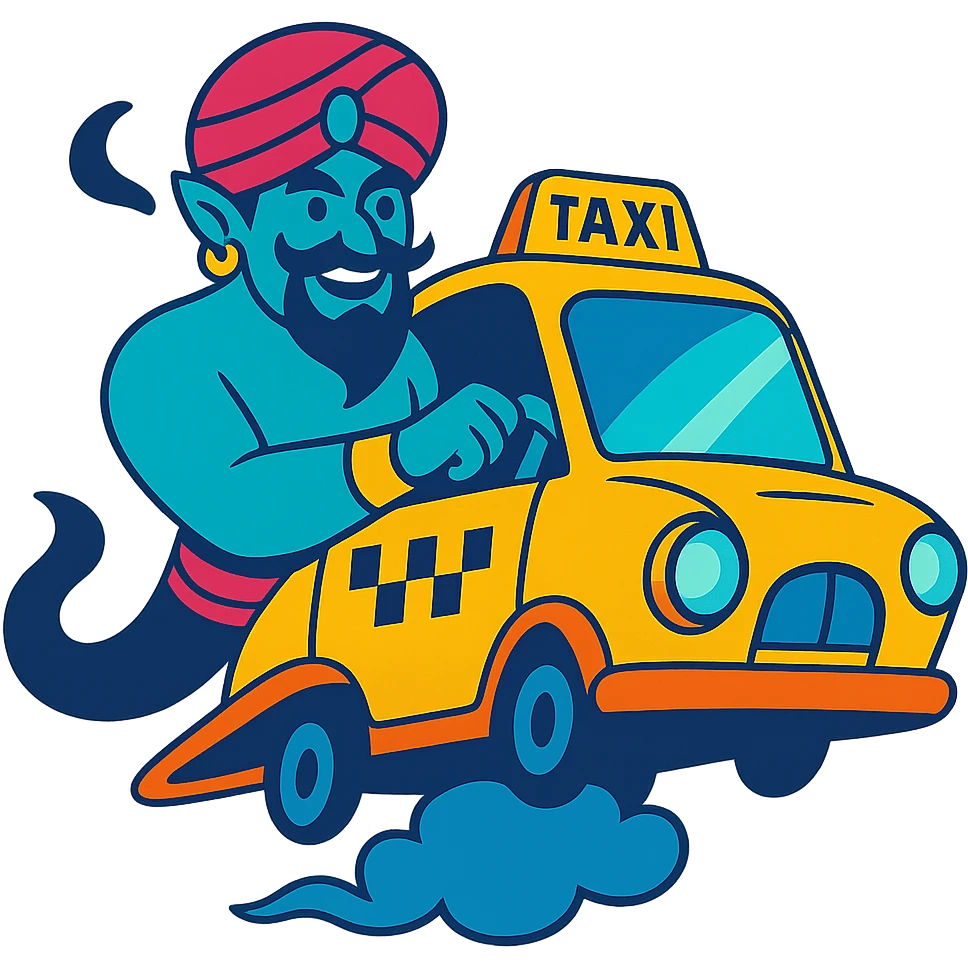Djinn flying taxi emoji