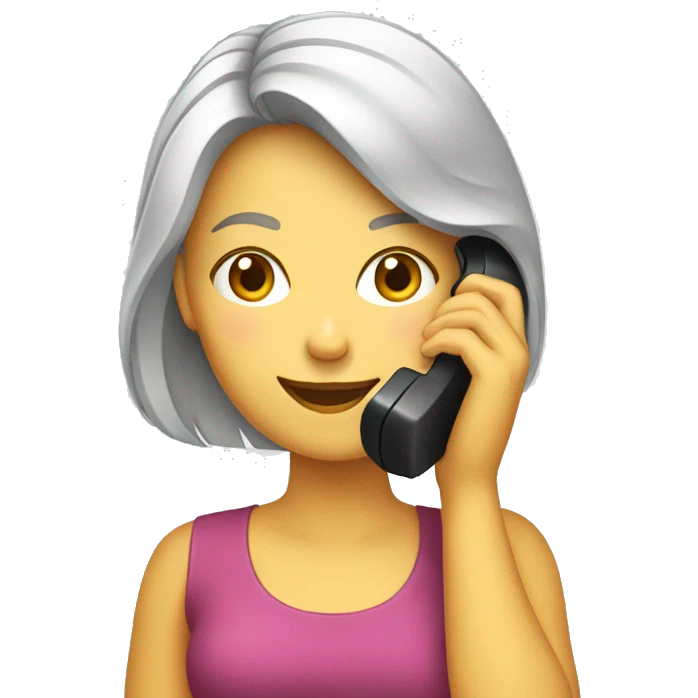 femme sur son téléphone emoji