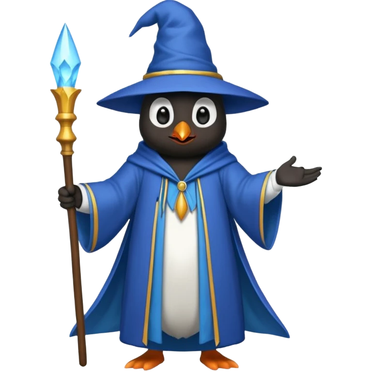 Penguin Wizard emoji