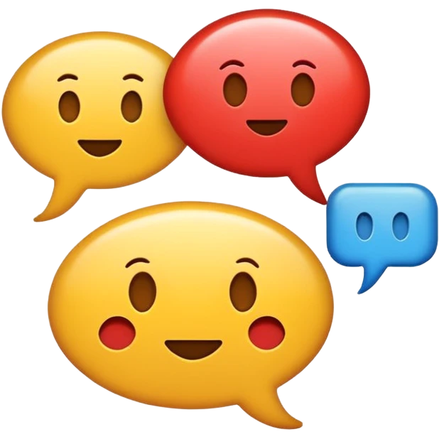 A minimalist emoji-style icon representing wordplay — symbolizing creativity with language. It features an open book or speech bubble merging with playful letters or word fragments, forming a clever visual pun. emoji