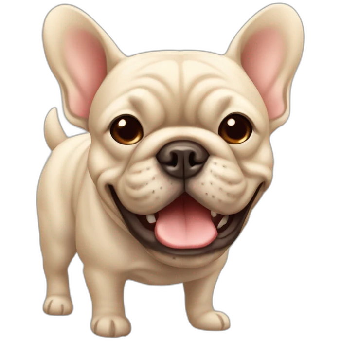 Bouledogue français beige emoji