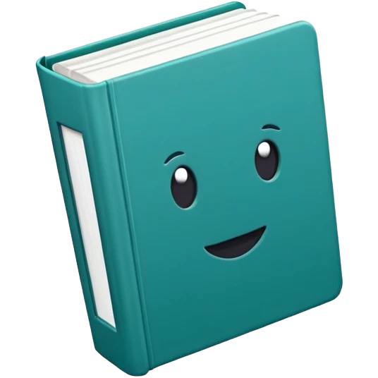 book with 008DA6 teal blue-green color cover emoji
