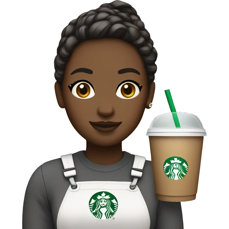 White Starbucks girly emoji