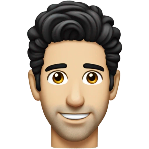 David Schwimmer younger with no facial hair emoji